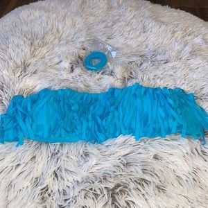 Express Fringe Swim Bikini Top